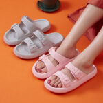 Platform Slippers Women's Summer Buckle Home Shoes Fashion Outdoor Wear Soft Bottom Sandals - Image 5