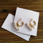 Pearl tassel earrings simple earrings - Image 3