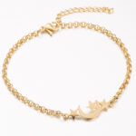 Gold Color Charms Bracelet Femme Stainless Steel Women Jewelry Lucky Origami Elephant Bracelets Friendship Gifts - Image 6