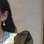 Pearl tassel earrings simple earrings - Image 4