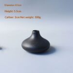 Black Ceramic Vase New Chinese-style Home Decor Piece - Image 5