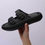 Platform Slippers Women's Summer Buckle Home Shoes Fashion Outdoor Wear Soft Bottom Sandals - Image 4