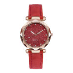 Casual Women Romantic Starry Sky Wrist Watch Leather Rhinestone Designer Ladies Clock - Image 7