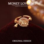 2026 New Year Light Luxury Zodiac Horse Ring, Rotatable  Adjustable Band - Image 2