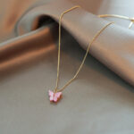 New Fashion Trending Cold Style Personalized Bow Sweet Geometry Necklace - Image 3