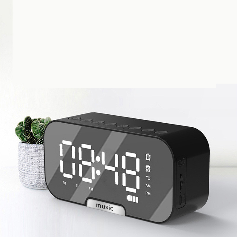 5236344a-f5b3-4195-9ba3-50530be85269.jpg Portable Mirror Clock Alarm Clock - Image 1