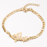 Gold Color Charms Bracelet Femme Stainless Steel Women Jewelry Lucky Origami Elephant Bracelets Friendship Gifts - Image 4