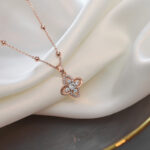 New Fashion Trending Cold Style Personalized Bow Sweet Geometry Necklace - Image 6