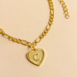 Initial Letter Anklet Gold Color Heart Pendant Foot Bracelets Women - Image 10