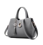 Women Handbag Bag Ladies Tassel High Quality PU Leather Totes Bags Brief Women Shoulder Bag Ladies Bags - Image 6