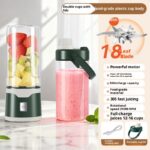 Multifunctional Rechargeable Electric USB Juicer Cup Double Cup Handheld Mixer Cup 500 ML Blending Juice Cup Outdoor - Image 4