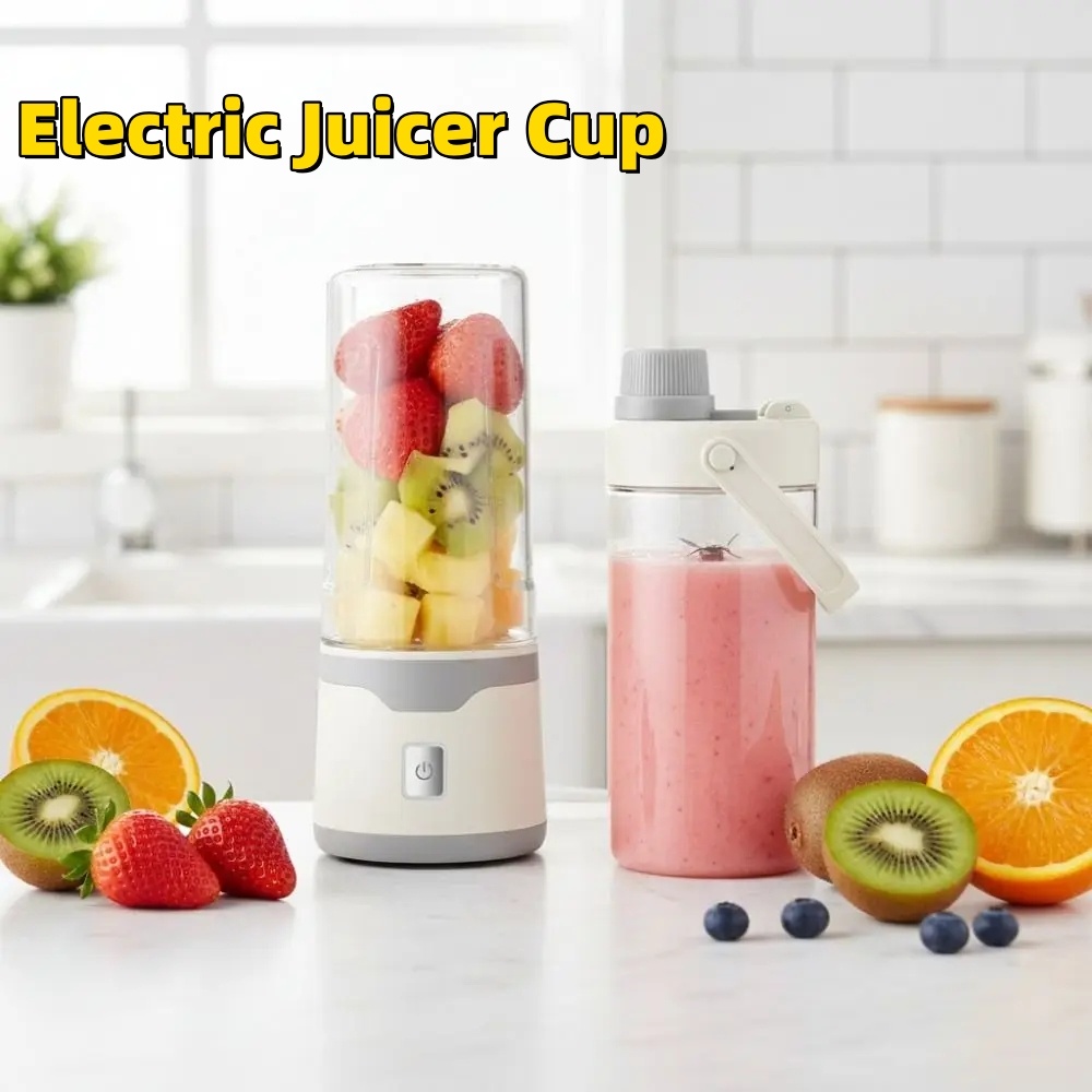 7154c9b9-8c91-4b78-8d10-90f67a40a13e.jpg Multifunctional Rechargeable Electric USB Juicer Cup Double Cup Handheld Mixer Cup 500 ML Blending Juice Cup Outdoor - Image 1