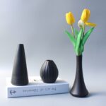 Black Ceramic Vase New Chinese-style Home Decor Piece - Image 7