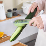 Storage Type Peeling Knife Potato Cucumber Peeler With Storage Tube Apple Fruit Vegetable Scratcher Household Kitchen Gadge - Image 3