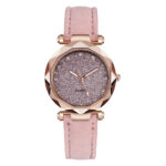 Casual Women Romantic Starry Sky Wrist Watch Leather Rhinestone Designer Ladies Clock - Image 2