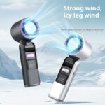 Turbos Chilled Ice Sensation Cold Fan Super Mini Turbos Speed Fan USB Powered Digital Display For Outdoor Camping Travel - Image 8