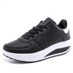 Women's Shoes, Flying Woven Leather Shoes, Sports Platform Shoes, Student Platform Shoes - Image 6
