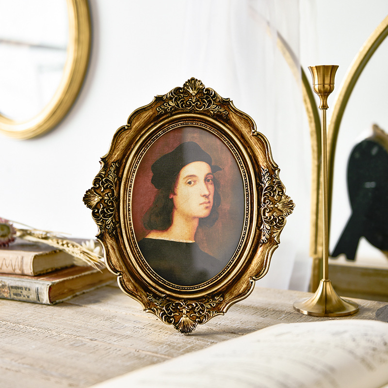 9fd595a3-28fb-4bc2-80b1-e97de3491921.jpg American Retro Resin Photo Frame Home Decor Wall Hanging - Image 1