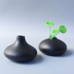 Black Ceramic Vase New Chinese-style Home Decor Piece - Image 2