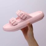 Platform Slippers Women's Summer Buckle Home Shoes Fashion Outdoor Wear Soft Bottom Sandals - Image 9