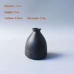 Black Ceramic Vase New Chinese-style Home Decor Piece - Image 6