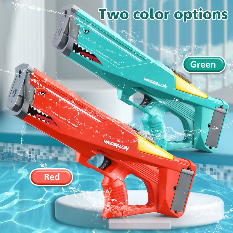 b409a18f-86d7-4599-9759-c67297ac4b4f.jpg Automatic Electric Water Gun Toys Shark High Pressure Outdoor Summer Beach Toy Kids Water Fight Pool Party Water Toy - Image 1