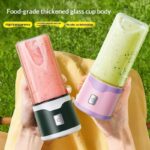 Multifunctional Rechargeable Electric USB Juicer Cup Double Cup Handheld Mixer Cup 500 ML Blending Juice Cup Outdoor - Image 5