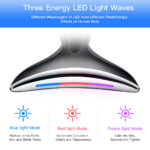 EMS Microcurrent Neck Face Beauty Device With 3 Colors LED Photon Therapy Skin Tighten Reduce Double Chin Face Lifting Devices - Image 9