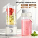 Multifunctional Rechargeable Electric USB Juicer Cup Double Cup Handheld Mixer Cup 500 ML Blending Juice Cup Outdoor - Image 7