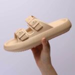 Platform Slippers Women's Summer Buckle Home Shoes Fashion Outdoor Wear Soft Bottom Sandals - Image 3