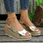 Fish-mouth Wedge Sandals Summer - Image 5