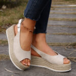 Fish-mouth Wedge Sandals Summer - Image 4